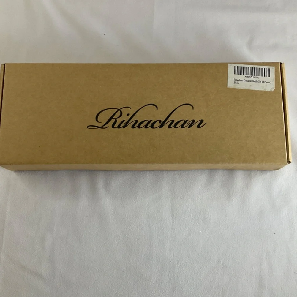 SALE‼️RIHACHAN BLACK CERAMIC 4 PIECE KITCHEN KNIFE SET NEW IN BOX